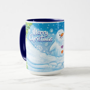 Caneca de Natal, PingPing Penguin e Snowman.