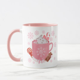 Caneca de Natal Rosa