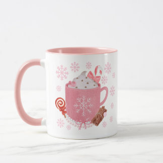 Caneca de Natal Rosa