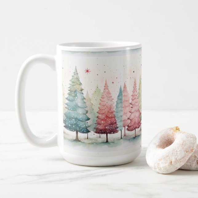 Caneca de Natal, Taça de Café de Férias, Presente  (Com Donut)