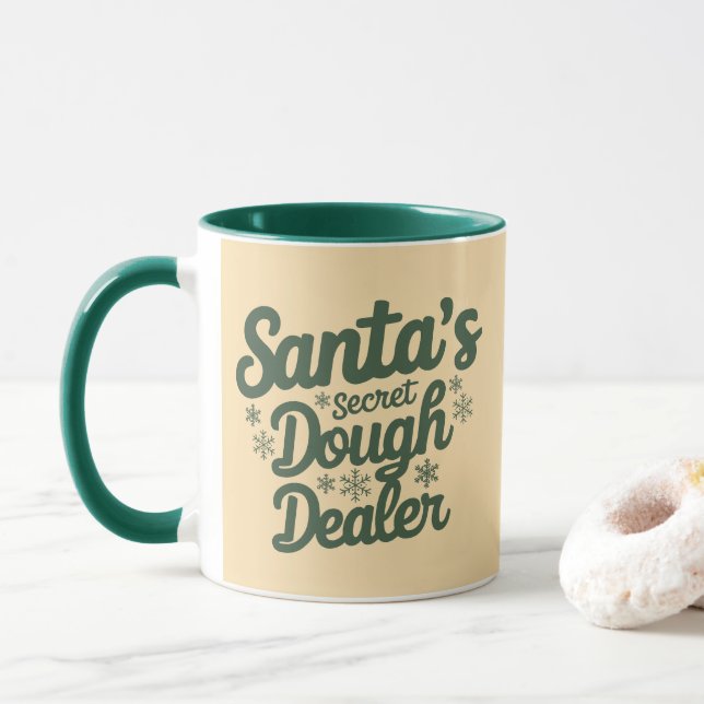 Caneca de Natal | Víblias de Natal, perfeito para  (Com Donut)