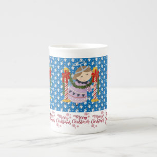 Caneca de Natal, Vintage, Anjo de Natal Feliz