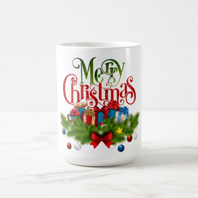 Caneca de Natal | Xícara de Café Festiva de Férias (Centro)