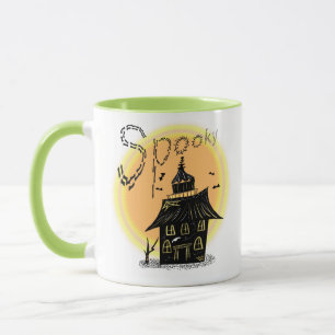 Caneca de Neon Assombrado Casa de Halloween Assust
