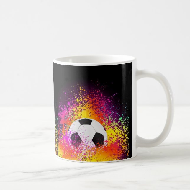 Caneca de néon da bola de futebol (Direita)