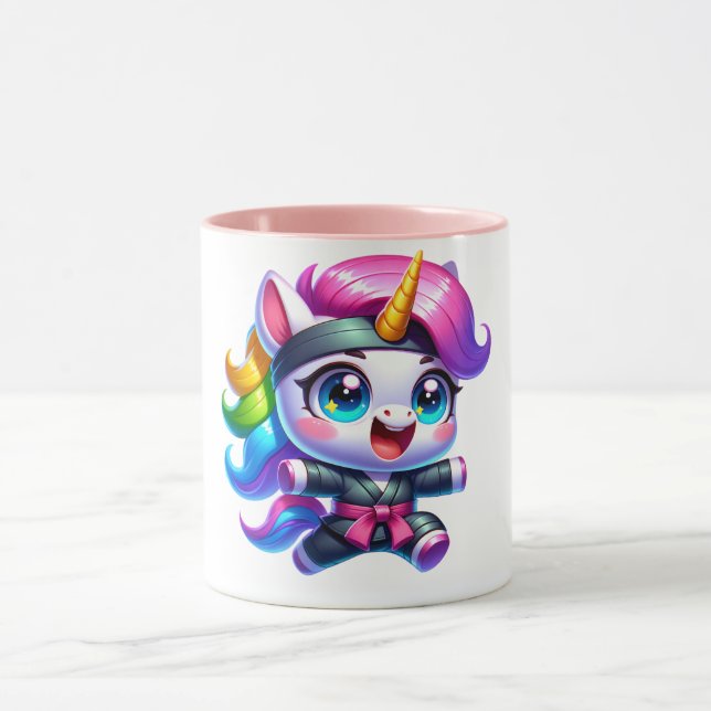 caneca de ninja unicórnio (Centro)