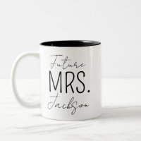 Caneca de Noivado Caneca de Futuro Mrs, Canecas de