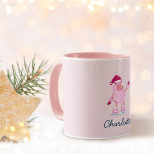 Caneca de Nome de Cachorro Poodle Brincalhão Patin