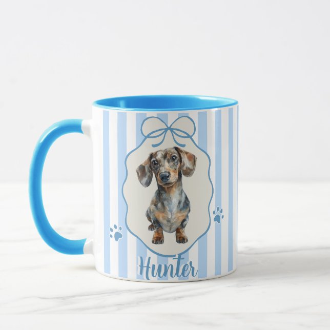 Caneca de Nome e Foto Simples Modernos do Pet (Esquerda)