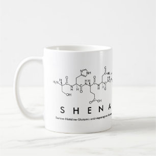 Caneca de nome peptídeo Shena
