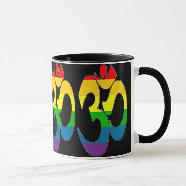 Caneca de OM do arco-íris (Direita)