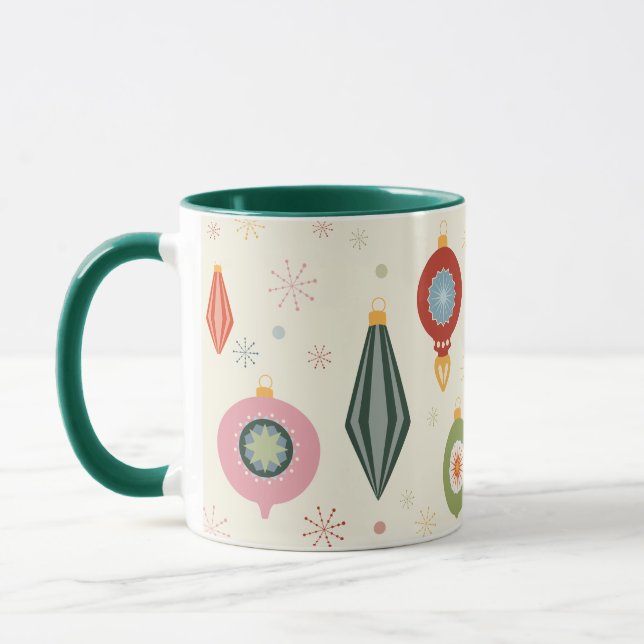 Caneca de Ornamento Vintage Retro (Esquerda)
