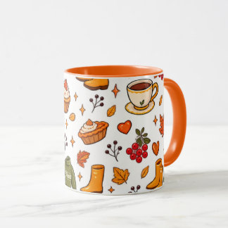 Caneca de Outono, Caneca de Café de Outono, Caneca