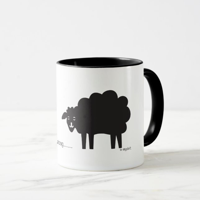 Caneca de Ovelha Bah Humbug (Frente Esquerda)