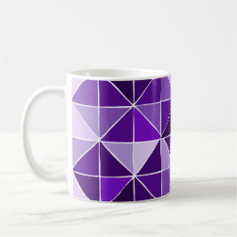 caneca de padrão roxa