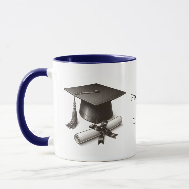 Caneca de Pai Orgulhoso de um Graduado (Esquerda)