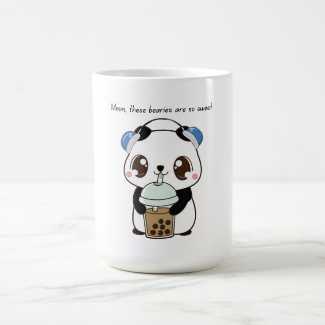Caneca de Panda Fofa – Panda Kawaii Adorável Café (Centro)