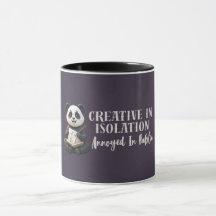 Caneca de Panda Introvertido Engraçado – Criativo