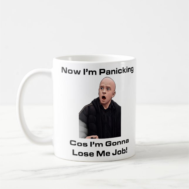 Caneca de Pânico Divertida Café Novelidade Humor n (Esquerda)