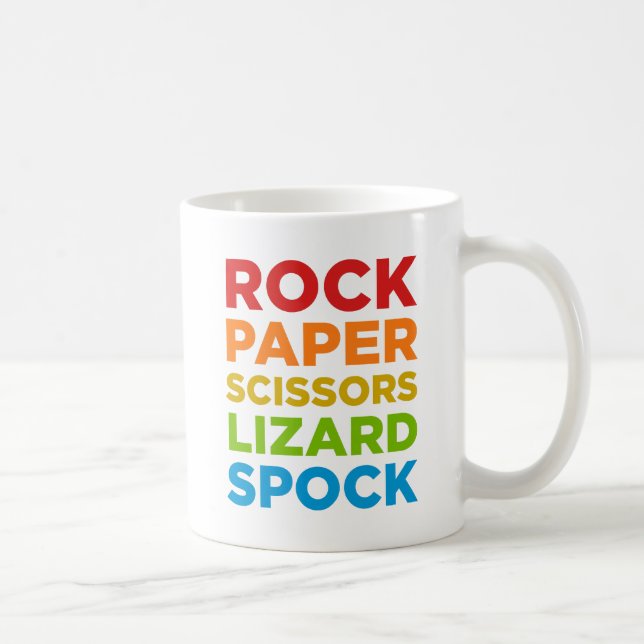 Caneca de papel de Spock do lagarto das tesouras (Direita)