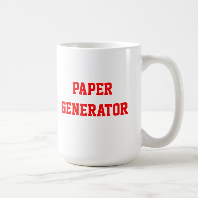 Caneca de papel do gerador (Direita)