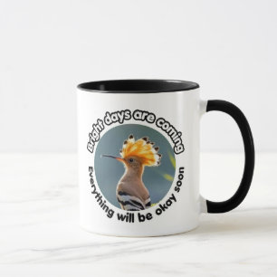 Caneca de Pássaro Poupa Esperançosa – Dias Brilhan