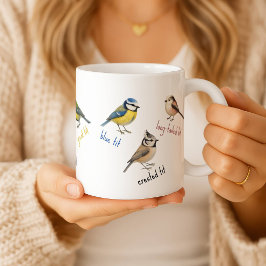 Caneca de Pássaros – Pássaros de Jardim Xícara de