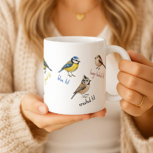 Caneca de Pássaros – Pássaros de Jardim Xícara de