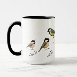 Caneca de Pássaros – Xícara de Café Aquarela de Pá