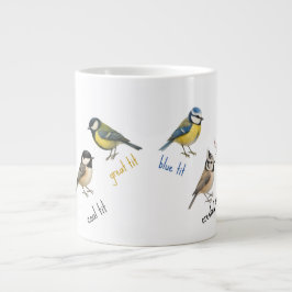 Caneca de Pássaros – Xícara de Café Aquarela de Pá