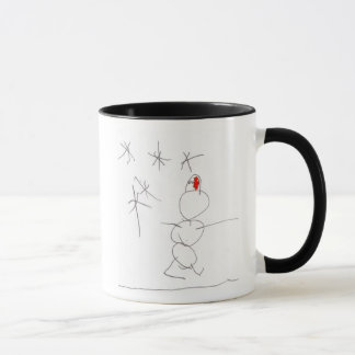 Caneca de passeio do boneco de neve!