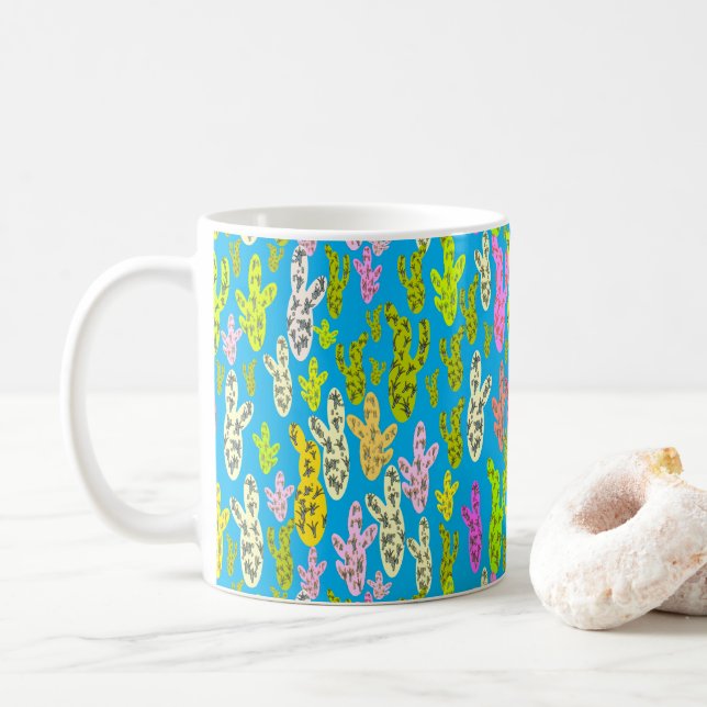 Caneca de Pastel Cactos (Com Donut)