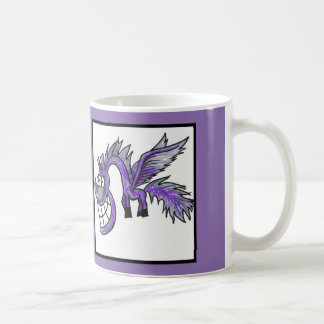 Caneca de Pegasus do lilac dos desenhos animados