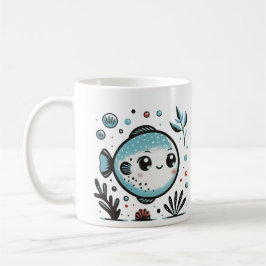 Caneca de peixe sorridente