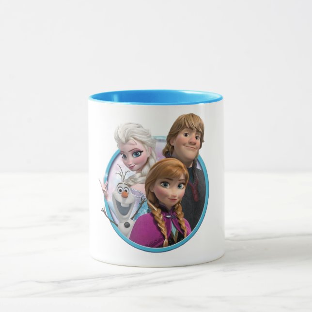 Caneca de personagens do filme Frozen  (Centro)