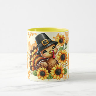 Caneca de peru girassol