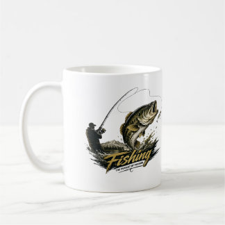 Caneca de Pesca de Robalo | Xícara de Café de Pesc