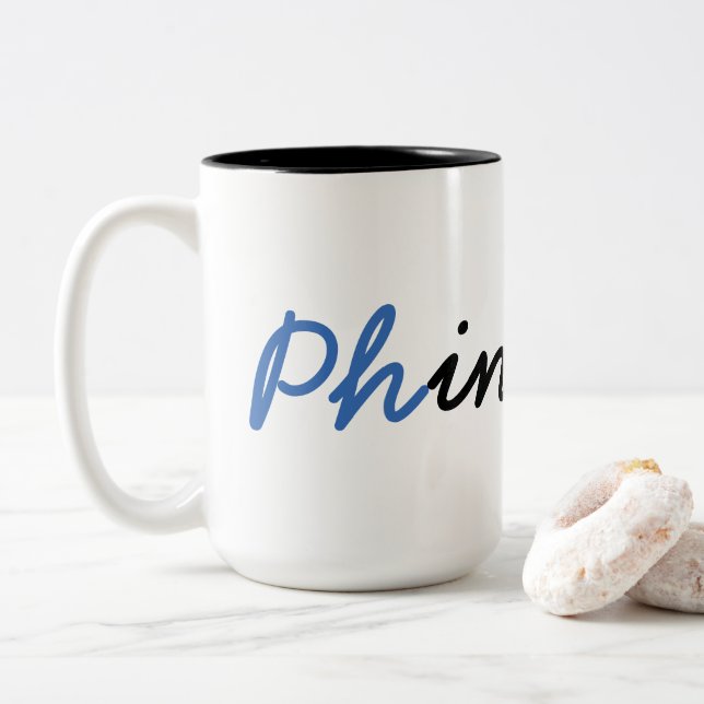 Caneca de Phinished do formando do PhD (Com Donut)
