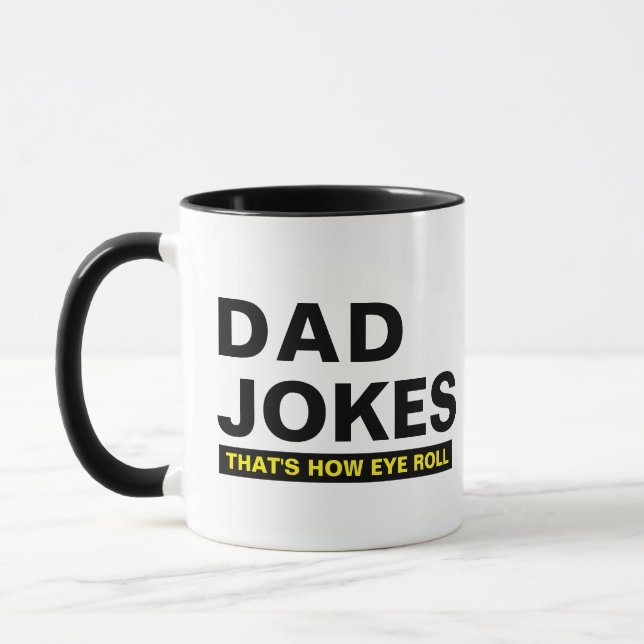 Caneca de Piadas do Papai - Presente de Humor de S (Esquerda)