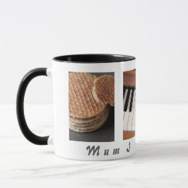 Caneca de Piano de Stroopwafel Doce — Presente par