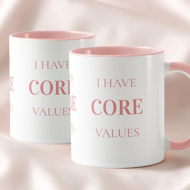 Caneca de Pilates Rosa Tipografia Simples Citação  (Funny Quote Simple Typography Pink Pilates Mug)