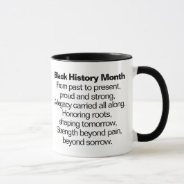 Caneca de poema do Mês da História Negra