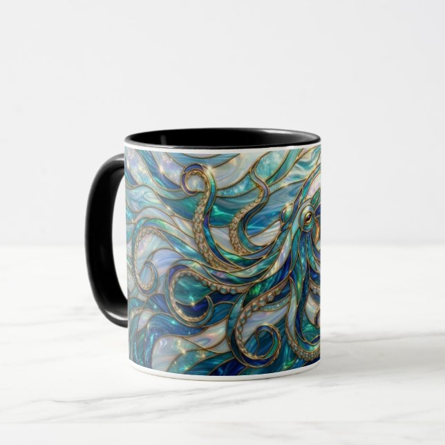 Caneca de polvo de vitral, Caneca de café de polvo (Frente Esquerda)