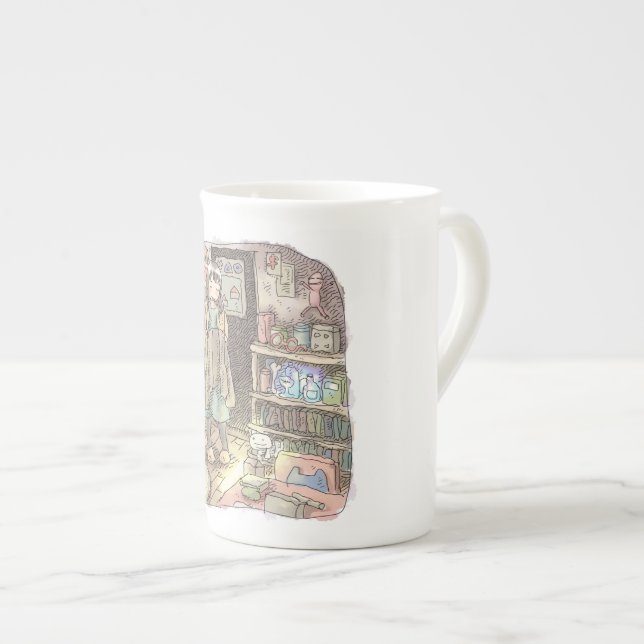 CANECA DE PORCELANA さやしごじ (Frente Esquerda)
