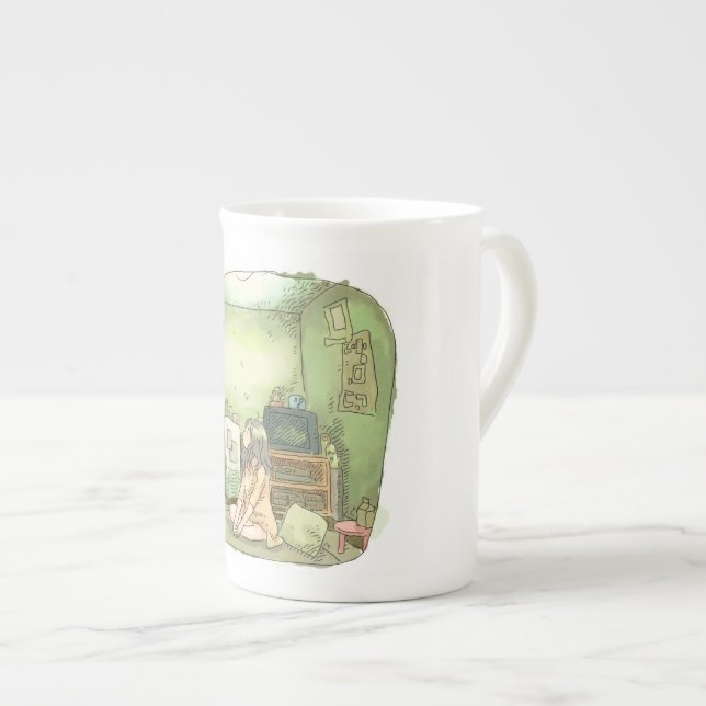 CANECA DE PORCELANA さやなやじ (Frente Esquerda)