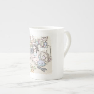 Caneca De Porcelana さ む ご じ 作 業 に 机 の あ る 、 靴 em 下 em や em 衣 em 類 em の