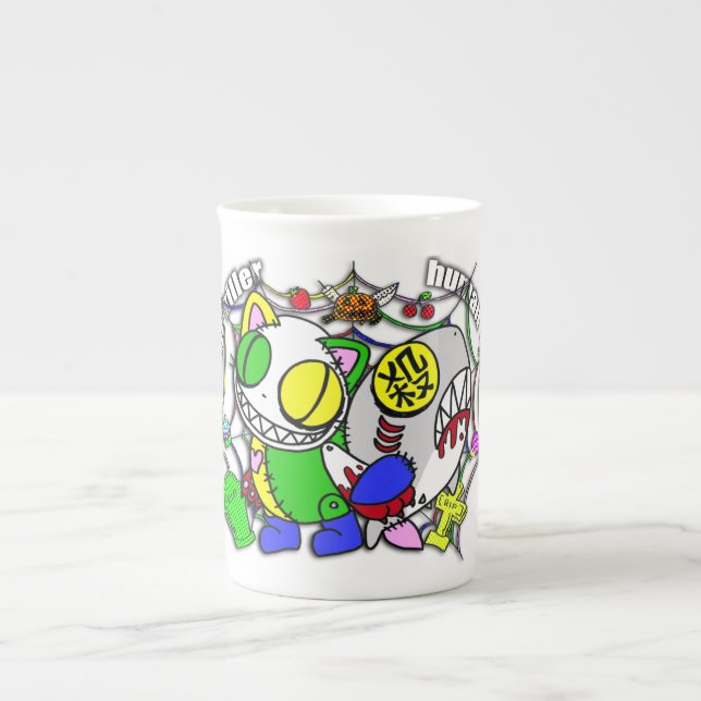 CANECA DE PORCELANA 瞬殺＆人喰いマグ (Frente)