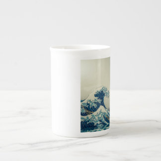 CANECA DE PORCELANA 荒波と鶴