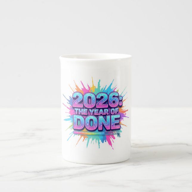 Caneca De Porcelana 2026 Loading... Progress Bar Sticker (Frente)