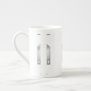 Caneca De Porcelana 3-D Olhe o buraco do padre prateado
